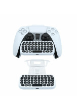 DOBE WIRELESS MINI KEYBOARD WITH CLIP FOR PS5 CONTROLLER WHITE (TP5-0556)