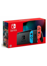 Nintendo Switch (2019), neon red&blue