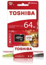 TOSHIBA EXCERIA micro SDHC 64GB bílá